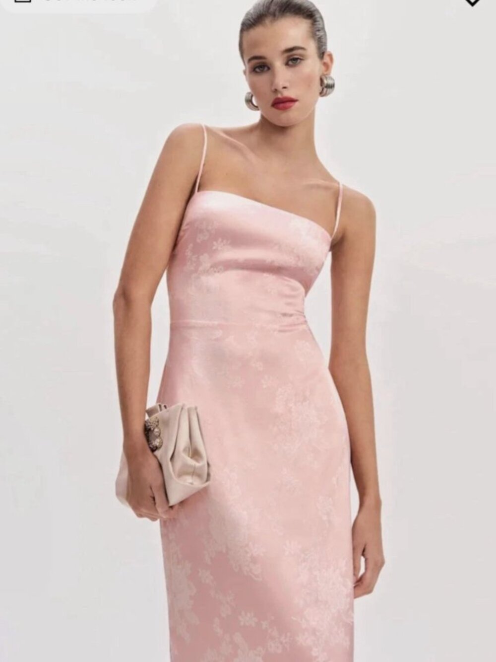 NWT Reformation Frankie Powder Pink Dress Size 12 - Picture 6 of 10